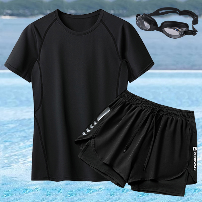 Pure black suit